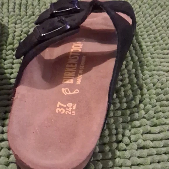 Birkenstock Black Suede Sandals, Size 37, Regular Width, EUC. - Picture 6 of 8